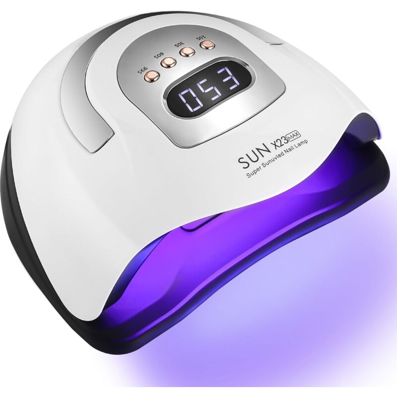 380-W-UV-LED-Gel-Nagellampe, professioneller automatischer Nageltrockner, schnelle Trocknung, 81 LEDs, großes LCD-Display, 4 Timer (10 s/30 s/60 s/99