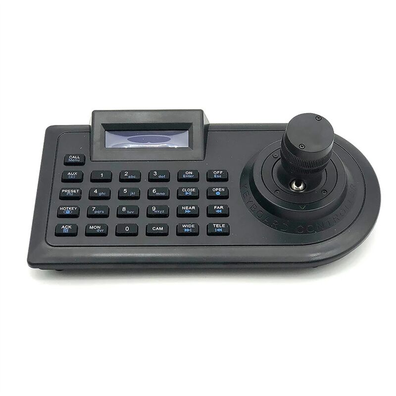 3D-Achsen-Joystick CCTV-Tastatur-Controller-Tastatur für AHD-Sicherheits-PTZ-Radarkamera-Decoder dvr nvr Pelco RS485-EU-Stecker