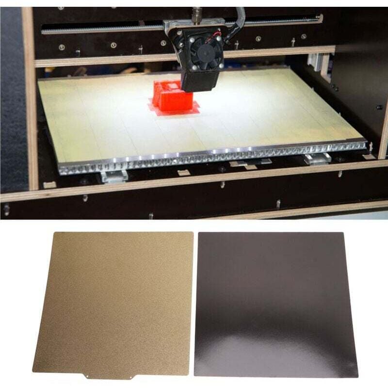 XVX - 3D-Drucker-Bauplatte 290 x 290 mm, doppelseitige flexible PEI-Stahldruckplatte mit Magnetfuß für Ender 6