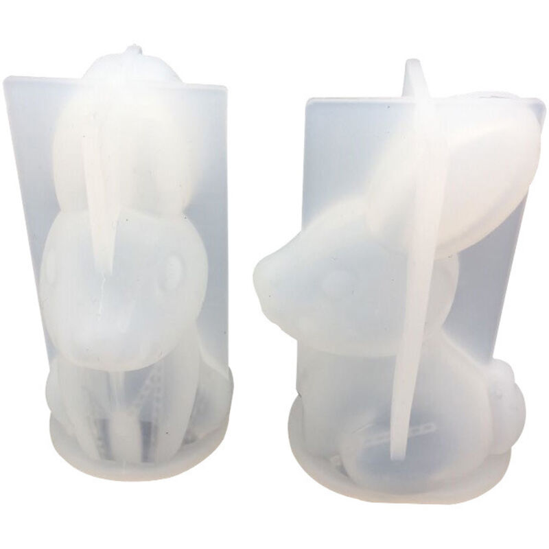 3D-Hasen-Silikonform für Aromadiffusoren oder Epoxidharz, DIY-Bastelprojekt, ideal für Ostern, 1 Stück