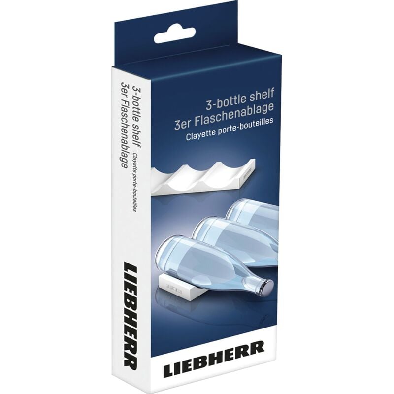 3er Flaschenablage für Kühlschränke - Flaschenhalter für bis zu 3 Flaschen - Liebherr