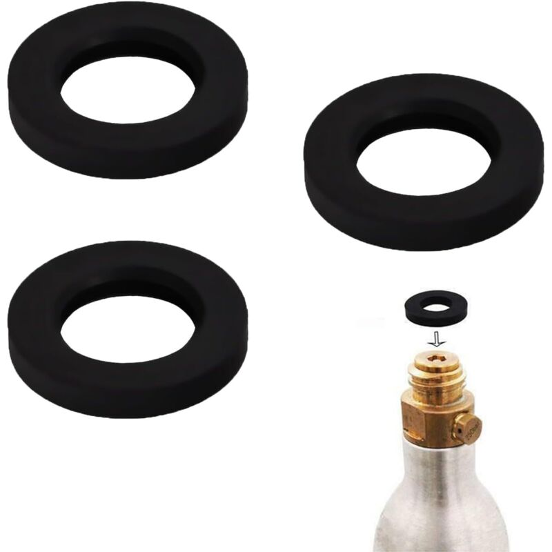 3er-Pack Ersatzdichtungen für Soda-Stream – Gummidichtungen kompatibel mit Soda-Stream Crystal, Terra und Soda Makern, Ersatz für Soda-Stream und