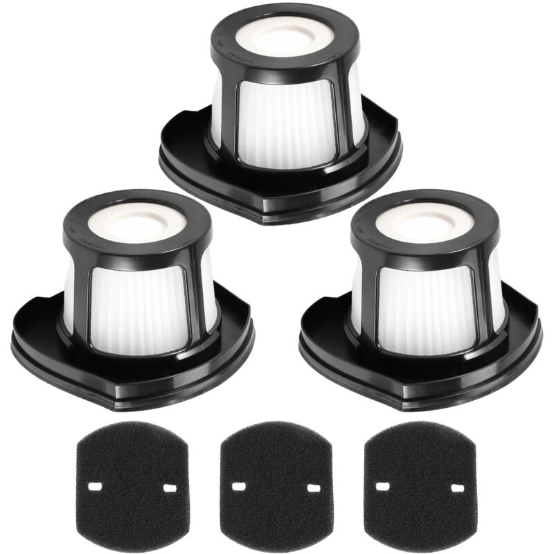 3er-Pack Filter für 2390 2390A 2389 Pet Hair Eraser Akku-Handstaubsauger Teil 614212 1614203 1614204