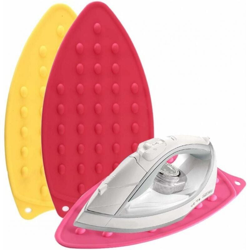 3er-Pack Silikon-Bügeleisenablagematte, perfekt für Bügelbrett, hitzebeständige Unterlage, tragbarer Universal-Gummihalter für heiße Bügelwerkzeuge