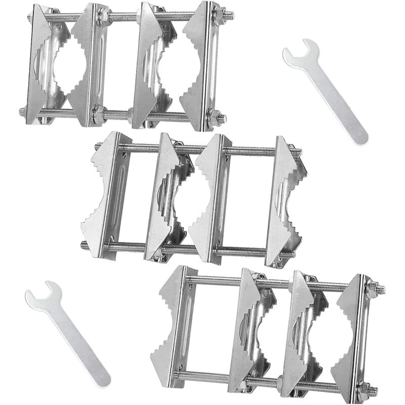 3er-Pack V-förmige Mastklemmen für Doppelantennen – 5,5-Zoll-Schrauben und 3 Konfigurationsoptionen – rostfrei – strapazierfähig –