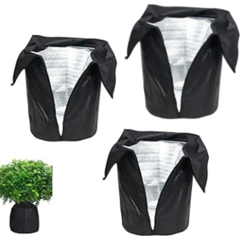 3er Thermo Topfschutz Pflanzen, 4550 Cm Winterschutz Hüllen Für Pflanzen , Winterschutz Für Kübelpflanzen, Frostschutz Pflanzen, Pflanzenschutz