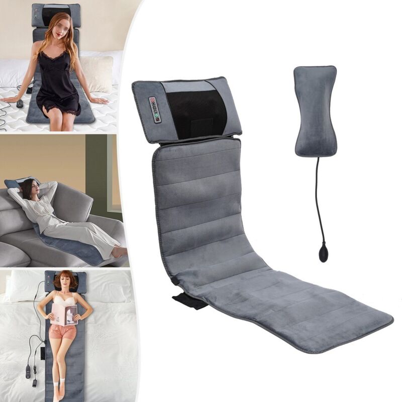 3in1 Massagematte Massagegerät Vibration Wärmefunktion Rollmassage Fernbedienung