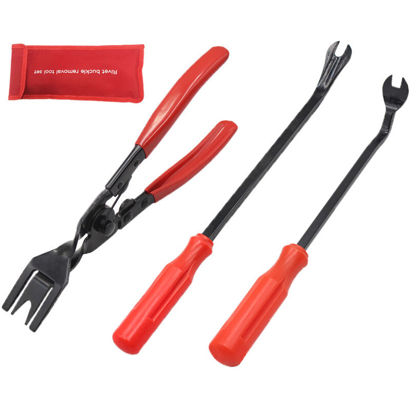 Jalleria - 3Pcs Clip Entfernung Zangen Universal Auto Tür Trim Zangen Werkzeuge Tür Panel Dashboard Reparatur Kits