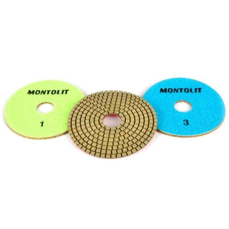 3TLG diamant harz schleifscheibe anlage schleifen polieren Montolit pads pdr kit