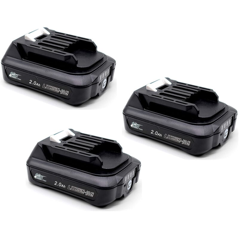 Powerwings - 3X Ersatz Akku für Makita 12V 10,8V 2,0Ah BL1041B BL1021B BL1016 für Makita HR166D, HR166DZ HR166D, HR166DZ DF333D, DF0333D TM30D, TM30DZ