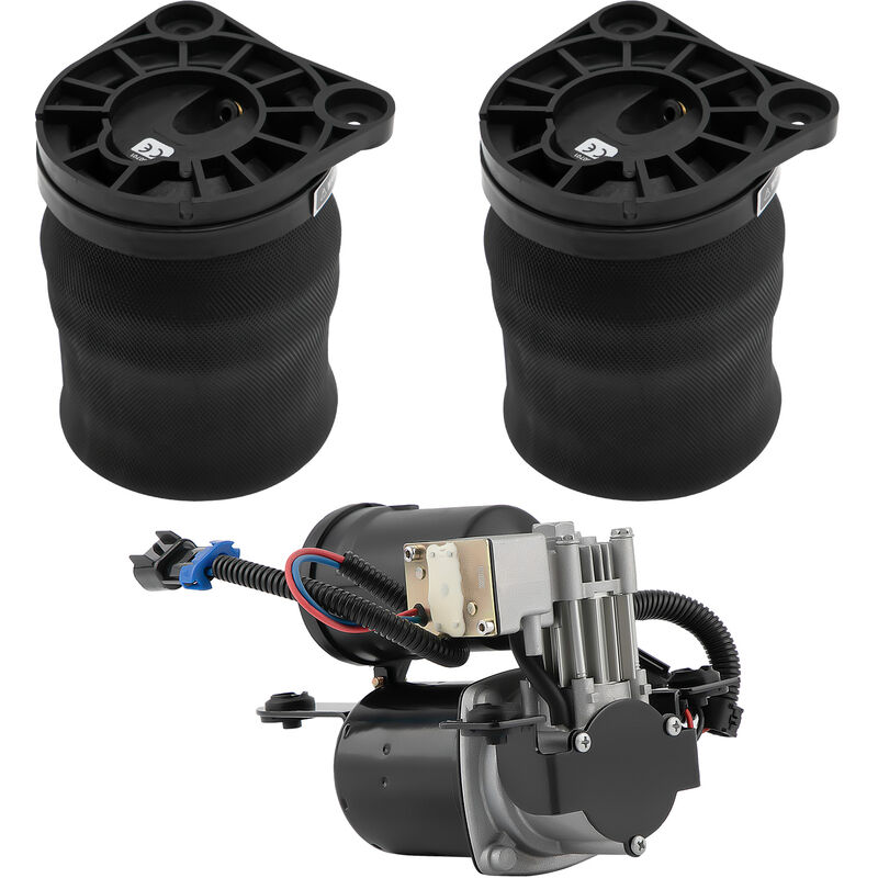 2X hinten Luftfederung + Kompressor for Mercedes V-Klasse Vito W638 A6383280402 6383280202 Paar Luftfeder Mit Kompressor A6383280601 A6383280501