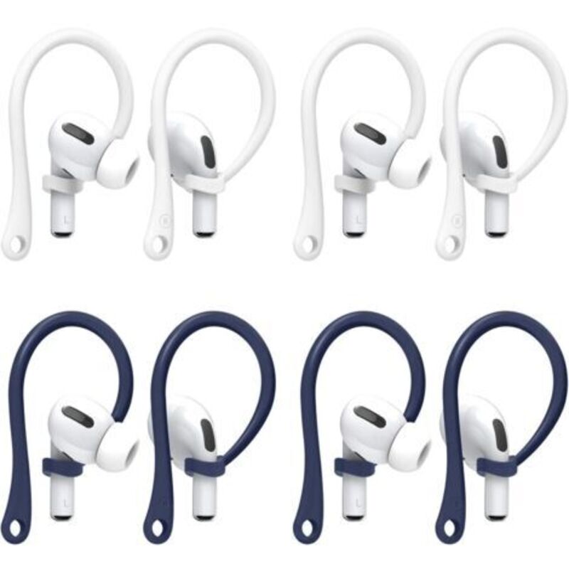 4 Paar Ohrhaken, kompatibel mit AirPods, AirPods 4, AirPods 3 und AirPods 4, sicherer Halt für sportliche Aktivitäten, ideal zum Laufen
