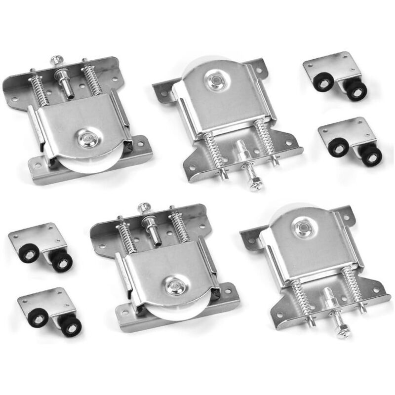 4 Paar Schiebetürrollen, Schiebetüren für Kleiderschränke, Schiebetüren für Kleiderschränke, Schiebetüren für Kleiderschränke, Vitrinen,