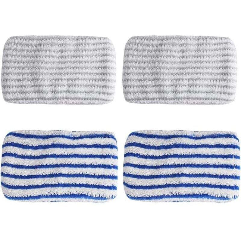 4 panni di ricambio in microfibra progettati per ROWENTA Clean & Steam ZR005801, ZR005804, ZR850002, mocio in microfibra, Rowenta Clean & Steam Wipe