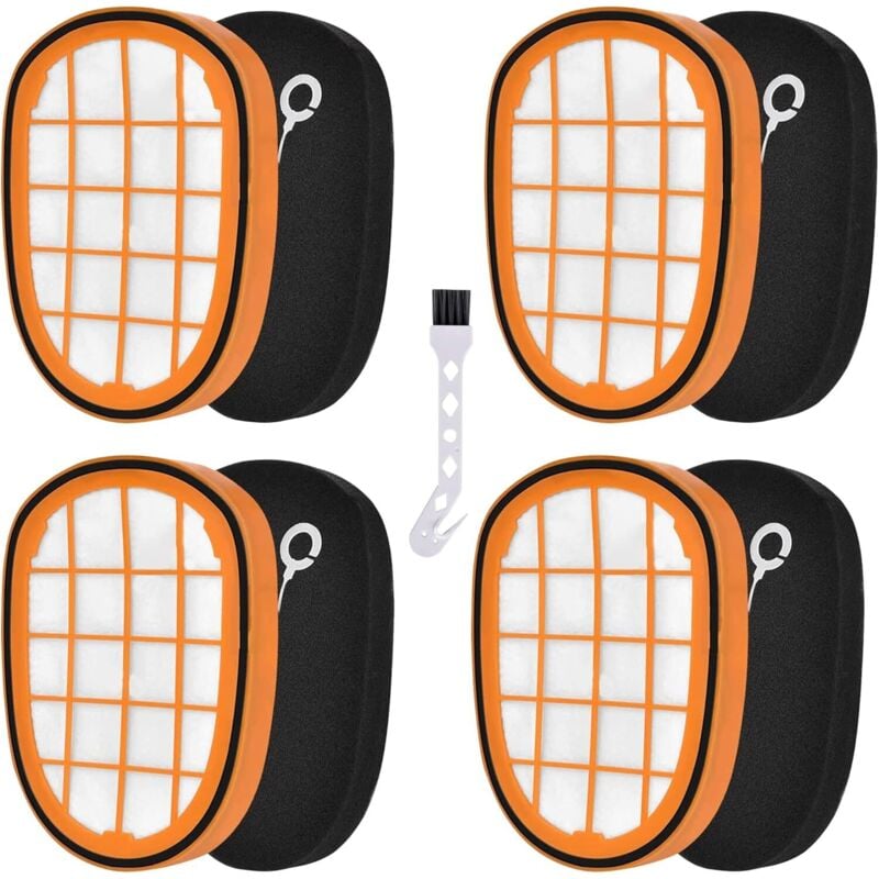 4 PCS Filter für Philips SpeedPro Max Aqua Akku Staubsauger. Passend für Philips Staubsauger FC6822/6823/6827/6904/6906/6908. Zubehör Filterelement.