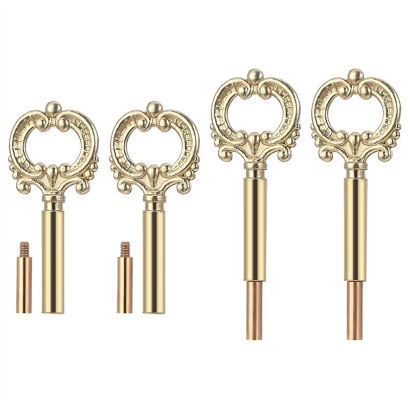 Tlily - 4 Pcs Gold Lampe Drehen Knopf Auf/Off Schalter für Licht & Fan Leuchten mit 1/2 zoll Extensions Einfach
