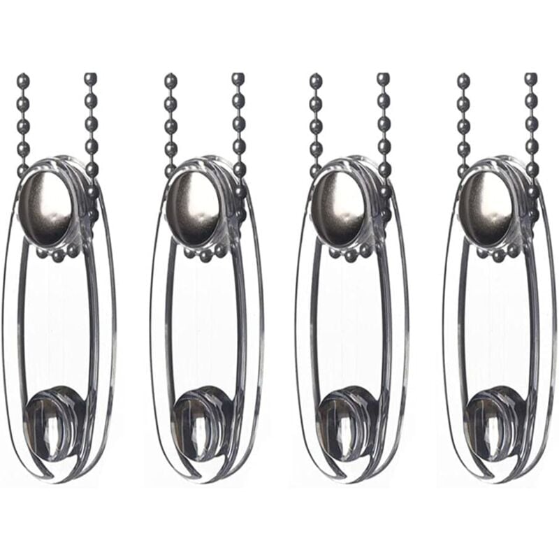 Cyslmuk - 4 pcs Jalousiezubehör Kordelgewicht Kunststoff für vertikale Fenster Rollos Fensterladen Klarer Kunststoff Sicherheitsgriff für Jalousien