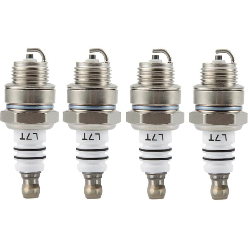 4-teiliges Set Zündkerzen L7T Ersatz für 2-Takt-Motor 33cc 43cc 47cc 49cc ATV Moped Scooter Super Pocket Motor Pocket Bike-INHHUB