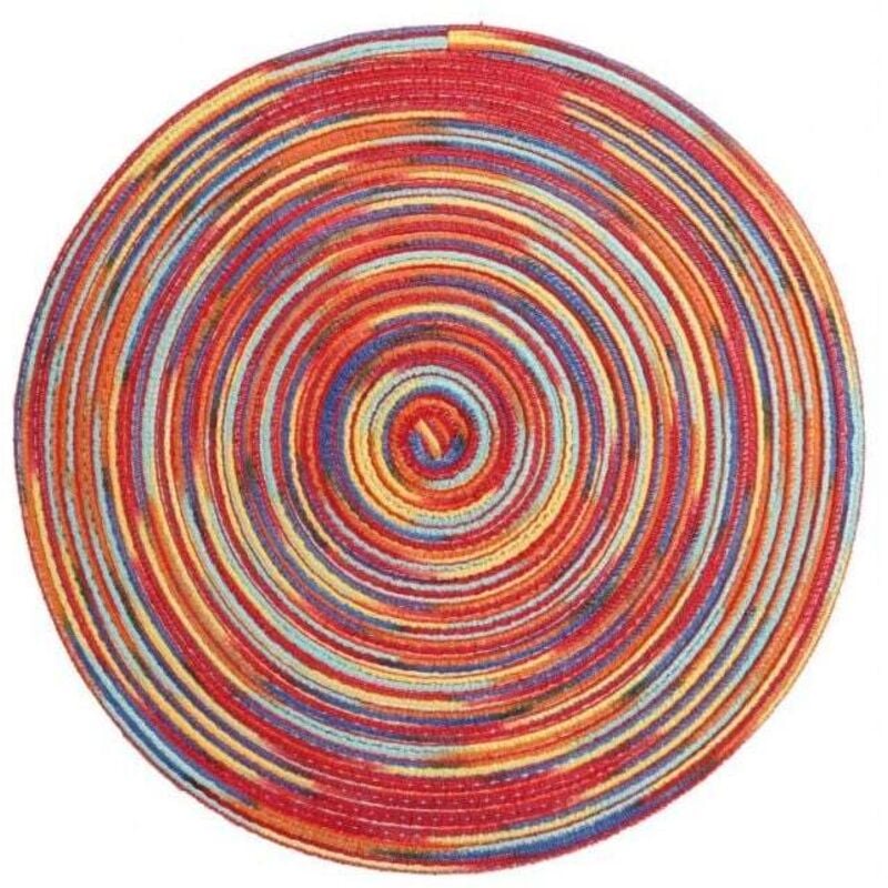 4 Platzsets (Rot) 11 cm, Mehrfarbige Serie, Satingefärbt, für Esszimmer, Töpfe und Schüsseln, für Zuhause, Wohnzimmer, Esszimmer und Küchenutensilien.