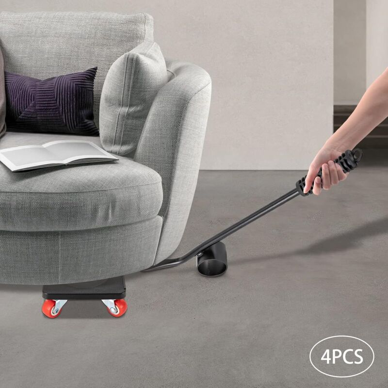 4-Rad-Möbel-Handler Schwere Möbel-Aufzug 360 ° Rad-Bewegungswerkzeug Mobiler Wagen Tragkraft 400kg Wagen für die Hauslagerfabrik