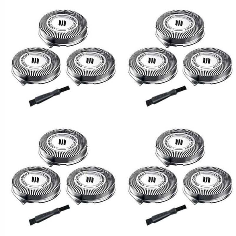 4 SH30 Ersatzköpfe, kompatibel mit Rasierklingen der Serien 3000, 2000 und 1000