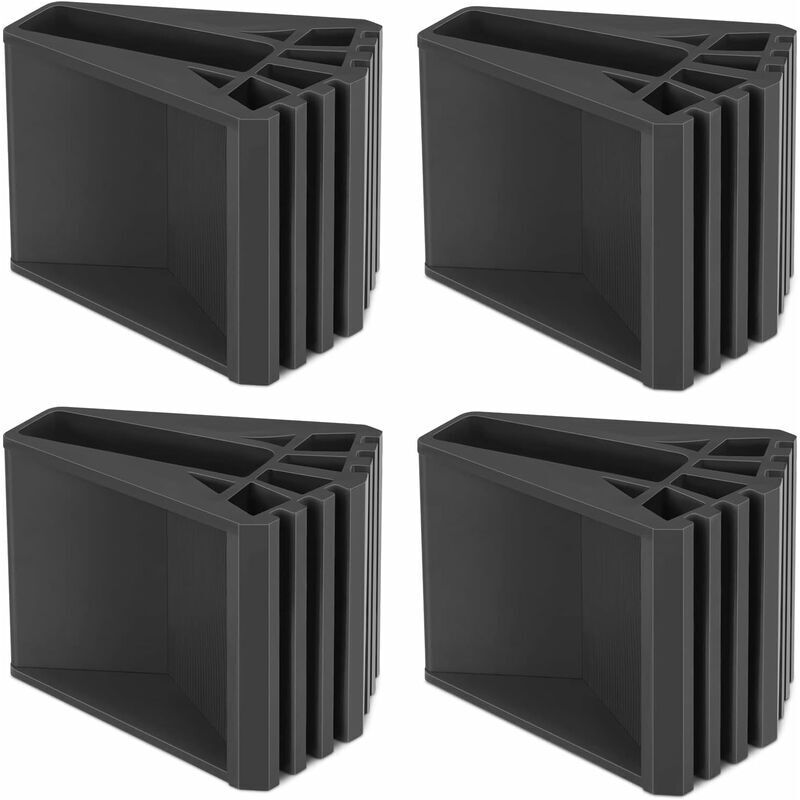 Gabrielle 4 Stück Leiterfußabdeckungen, Leiterfüße, PVC-Leiter, rutschfeste Gummi-Pads, universelle Leiter-Ersatzfüße, rutschfestes Gummi für Leiter