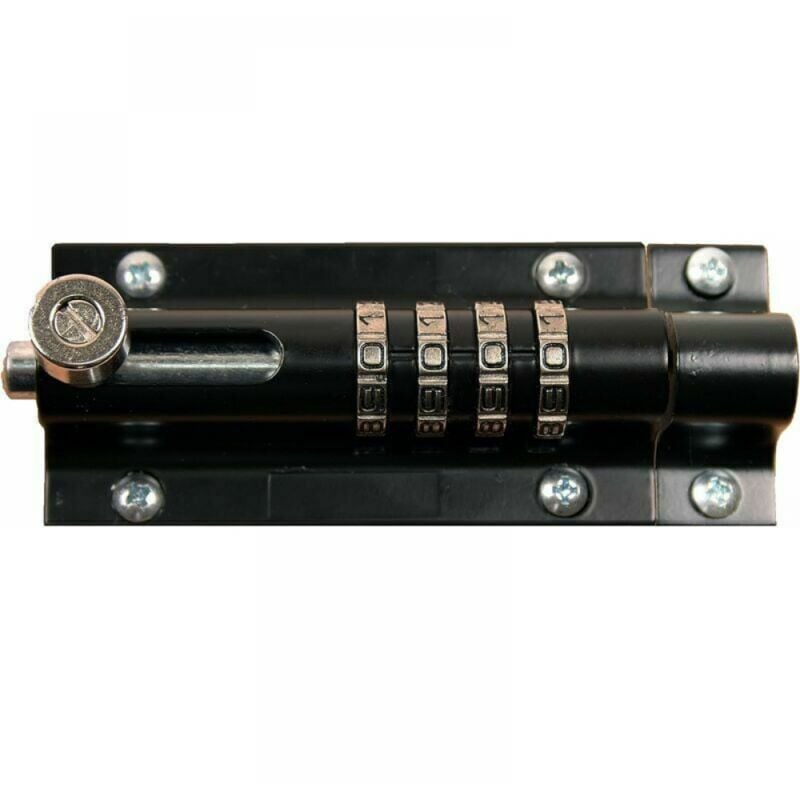 4-stelliges Zahlenschloss mit elegantem schwarzen Finish, ideal zum Schutz Ihrer Sachen. Ymyny