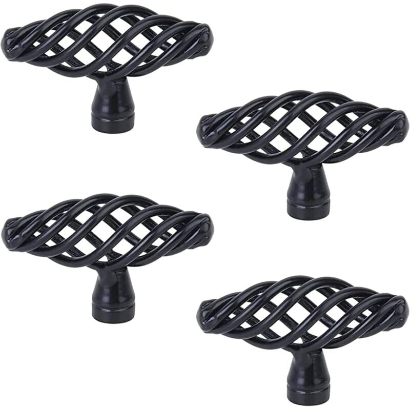 4 Stück Antike Möbelgriffe, Vintage Vogelkäfig Möbelgriffe, Klassische Eleganz, Für Möbel, Schränke, Türen und Fenster, Badezimmer (mit Schrauben)