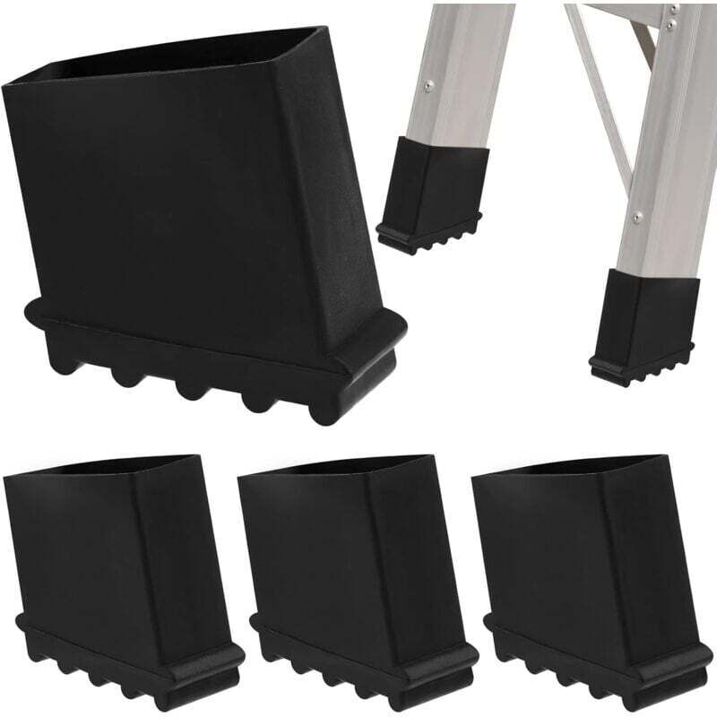 4 Stück Ersatz-Leiter-Gummifüße für Leiter, Leiter, Gummifüße, Ersatzfüße, Gummifüße, Ersatzteile,