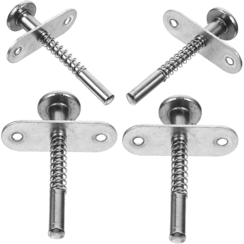 4 Stück Federriegel Moskitonetz-Kolbenstift Trompetenzubehör Federsicherungsstift Federkolbenriegel Mini-Kolben Eisengitter Möbel