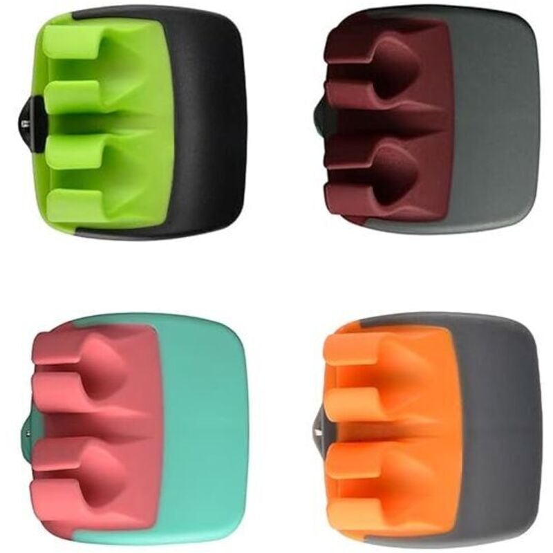 4 Stück Gemüseschäler, Gemüseschäler, 2-Schneiden-Schäler, Kreativschäler, Gemüse- und Spargelschäler, für Obst, Kartoffeln, Gemüse