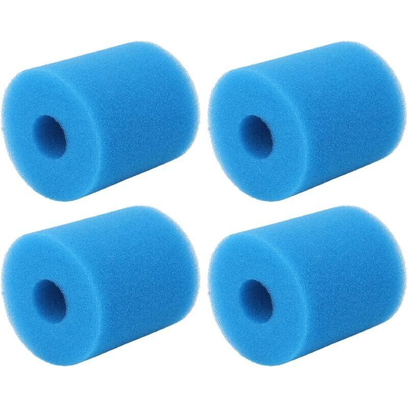 Ymyny - 4 Stück H-Typ-Schwammfilterkartusche für Schwimmbäder, Ersatzschwamm für Poolpumpe mumu
