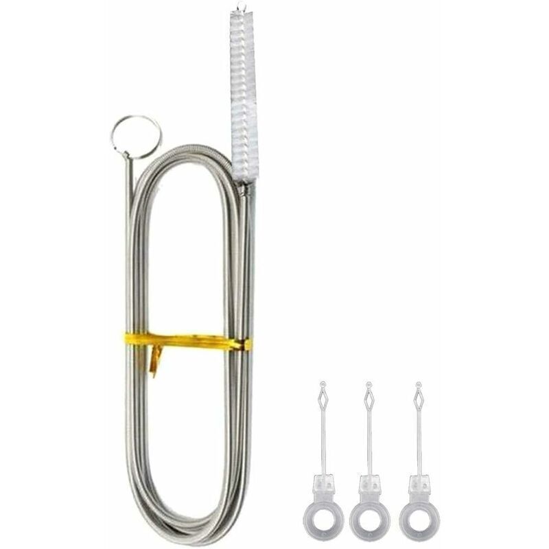 Odipie - 4 Stück Kühlschrank-Reinigungsbürste, flexible Kühlschrankbürste, Kühlschrankbürste, Kühlschrankbürste, flexible Kühlschrank-Abflussbürste,