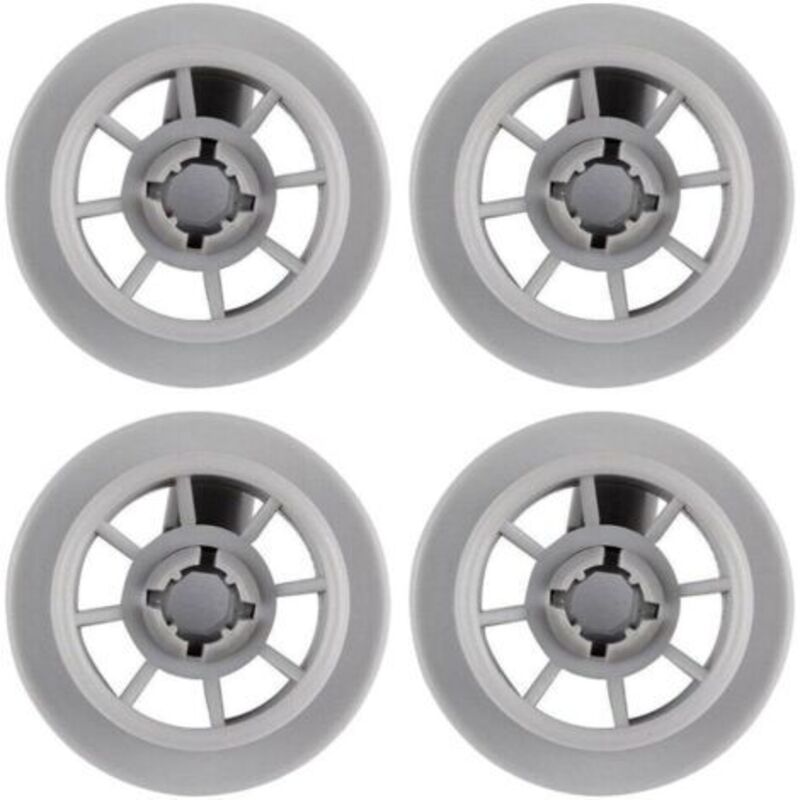 4 Stück Räder für Geschirrspüler Unterkorb Rad Geschirrspüler Zubehör Geschirrspülerrollen Unterkorb Rollen Geschirrspülerrolle Kunststoffrad