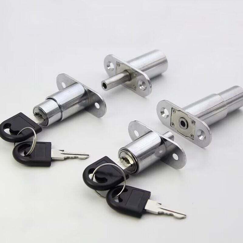 Jalleria - 4 Stück Schubladen-Schrankschloss aus Zinklegierung, Schiebetür-Möbelschloss für Vitrinen, Aktenschränke, Schubladen, Kleiderschränke,