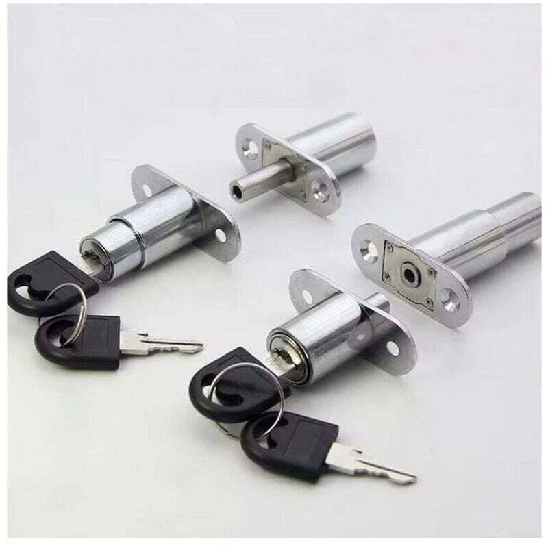 4 Stück Schubladen-Schrankschloss aus Zinklegierung, Schiebetür-Möbelschloss für Vitrinen, Aktenschränke, Schubladen, Kleiderschränke, Schreibtische,