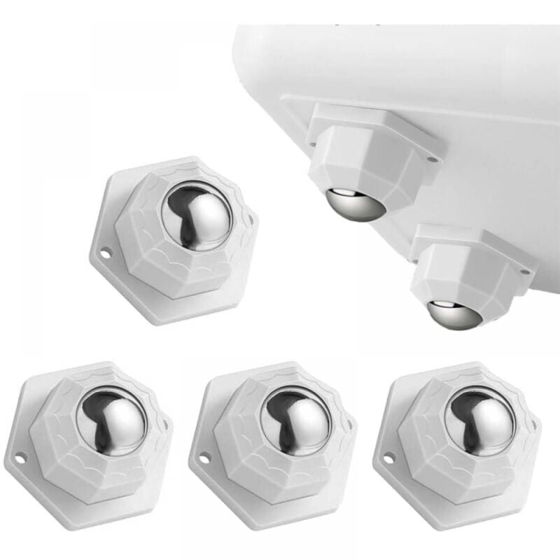 4 Stück Schwerlast-Lenkrollen, Kugellagerrollen für Schwerlastlasten bis 200 kg, Möbel-Kugellagerrollen, Leiserollen für Möbel, Küchenutensilien,