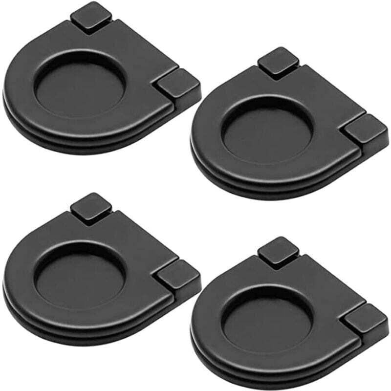 4 Stück unsichtbare Griffe, Küchenschrank-Schubladentürgriffe, Knöpfe 36 mm, Zug mit Schrauben, horizontaler Küchenschrank-Hardware-Schubladengriff