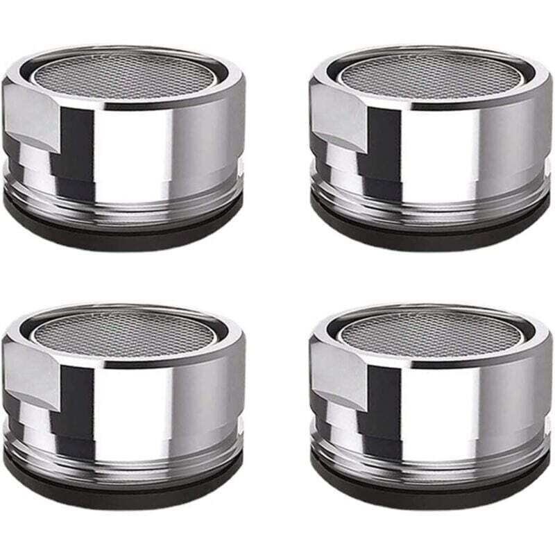 Odipie - 4 Stück Wasserhahn-Luftsprudler, Wasserhahn-Filter, Edelstahl-Wasserhahn-Luftsprudler, Küche, Badezimmer, Wasserhahn-Filter