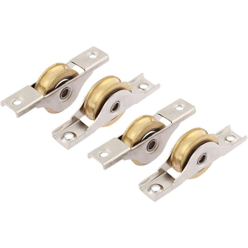 4 stücke Schiebetür Roller Glas Pulley Fenster Rad 19mm Einzigen Roller