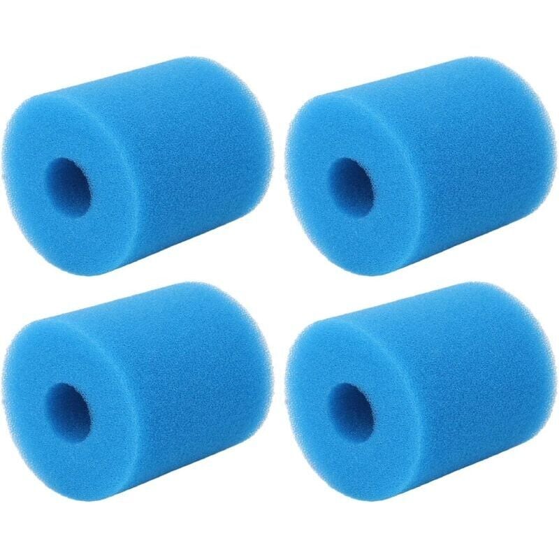 KZQ - 4-teilige H-Typ-Schwammfilterkartusche für Schwimmbäder, Ersatzschwamm für Poolpumpe