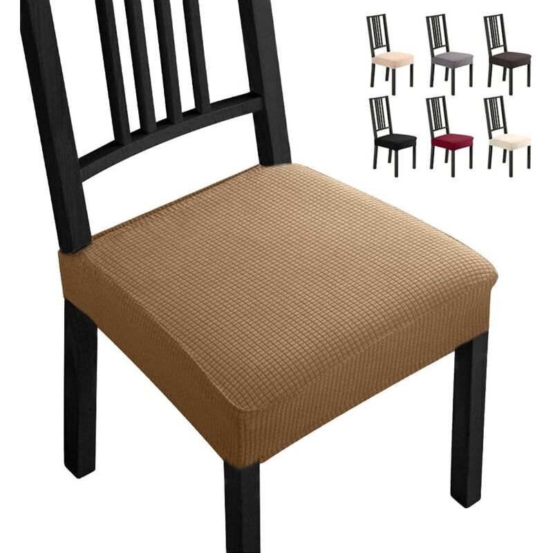 4-teilige Stuhlhussen für Esszimmerstühle, universelle Passform, Spandex-Stuhlhussen, abnehmbare Stuhlhussen, leicht zu reinigen und langlebig