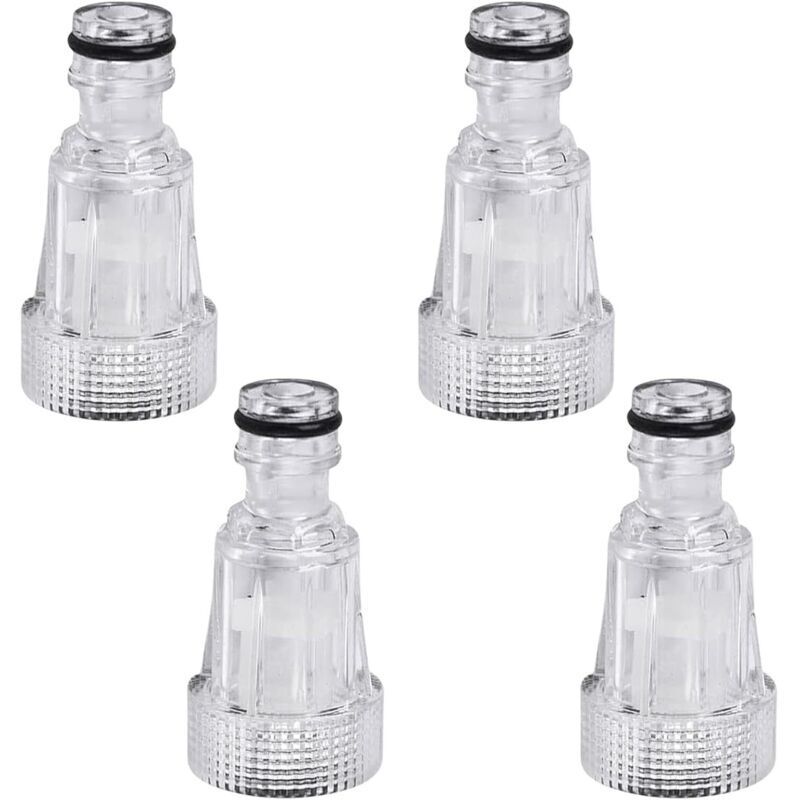 4-teiliger Hochdruckreiniger-Wasserfilter, Hochdruckreiniger-Wasserfilter-Gartenzubehör, Wasserschlauchfilter, für Hochdruckreiniger, Gartenpumpen,