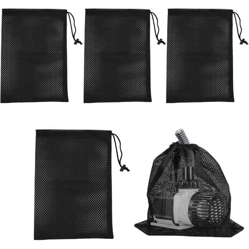 4-teiliger Pumpenbeutel, Pumpenfilternetzbeutel, Teichpumpe, Pumpenbarrierebeutel für Teichfilter, Netz-Wasserpumpenfilterbeutel für Teichfilter