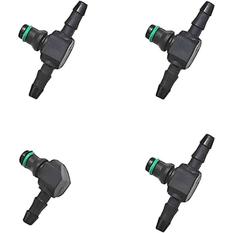 4-teiliger Rücklaufverbinder für Diesel-Einspritzdüsen, Rücklauf für Common-Rail-Einspritzdüsen, Rücklaufrohrverbinder für Diesel-Einspritzdüsen,