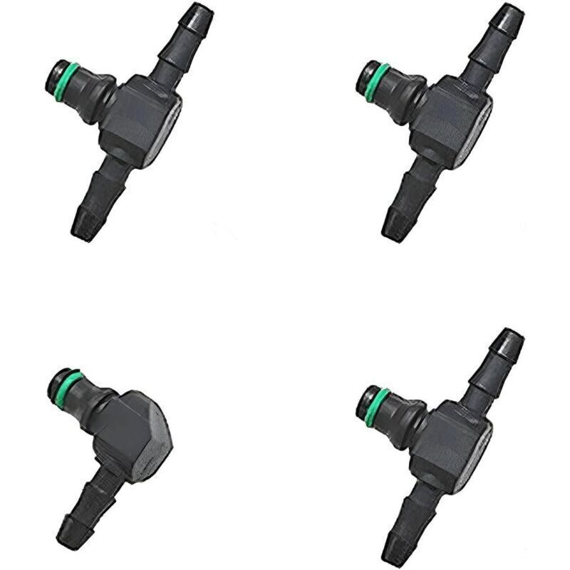 4-teiliger Rücklaufverbinder für Diesel-Einspritzdüsen, Rücklauf für Diesel-Einspritzdüsen der Common-Rail-Serie, Rücklaufrohrverbinder für