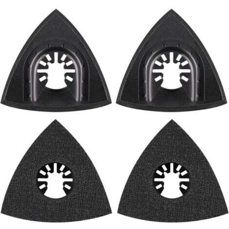 4-teiliges 76-mm-Schleifpad-Set, Zubehör für Multifunktionswerkzeuge, Montageplatte, Multifunktionswerkzeug-Schleifscheibe, Zubehör für oszillierende