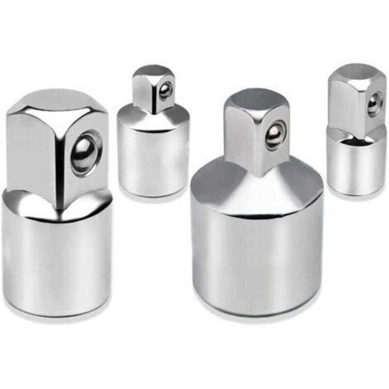 4-teiliges Ratschenadapter-Set, Steckschlüsseladapter, 1/2 Zoll auf 3/8 Zoll, 3/8 Zoll auf 1/2 Zoll, 1/4 Zoll auf 3/8 Zoll, 3/8 Zoll auf 1/4 Zoll
