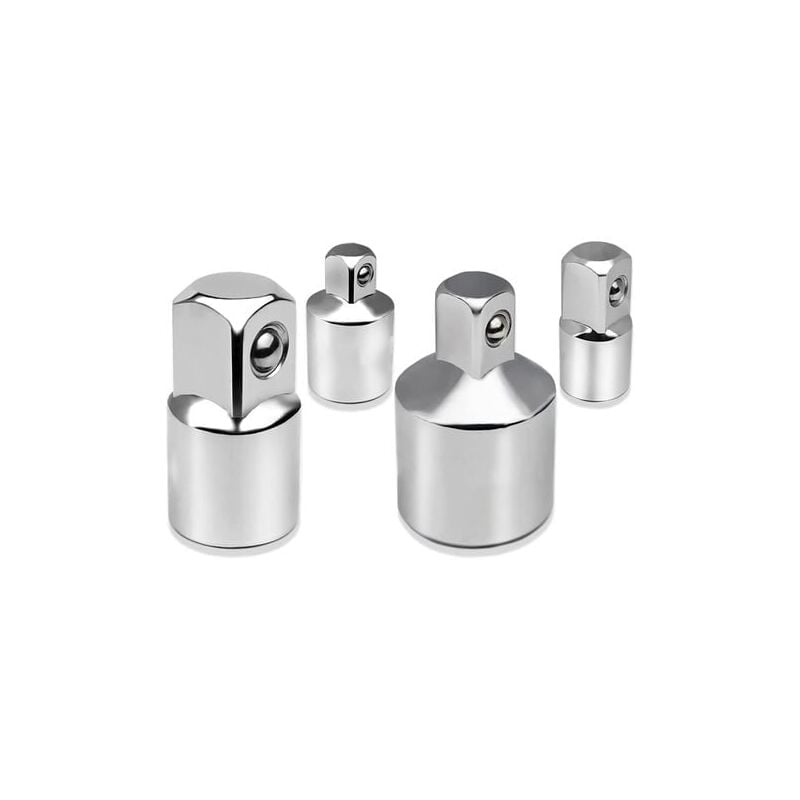 4-teiliges Ratschenadapter-Steckschlüssel-Adapter-Set, 1/2 Zoll auf 3/8 Zoll, 3/8 Zoll auf 1/2 Zoll, 1/4 Zoll auf 3/8 Zoll, 3/8 Zoll auf 1/4 Zoll,