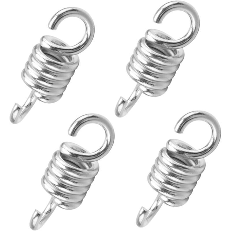 4-teiliges Set Metallfedern für Hängematten, robustes und langlebiges Aufhängungszubehör, Befestigungsset für Gewichte und Schaukel, 11,30 x 3,90 x